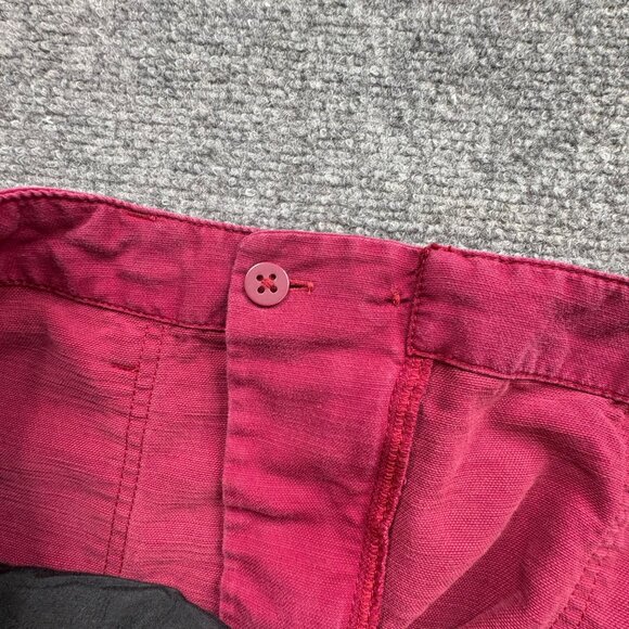 Lauren Ralph Lauren Skirt Womens 8 Burgundy Pockets Pencil Back Slit Academia - Picture 7 of 12